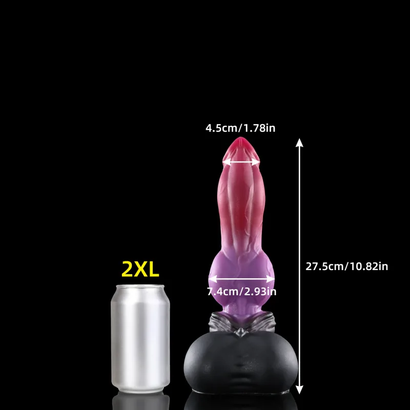 Nothosaur Purplish Red Realistic Τεράστια πρωκτική βύσμα πισινό βύσμα φαντασίας ζώων Dildo μασάζ διαστολέα πρωκτού Αισθησιακό σεξουαλικό παιχνίδι εξερεύνησης — image 8