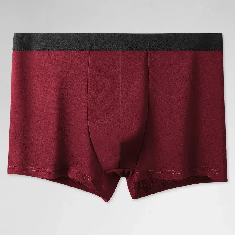 3PCS Pure Cotton Men's Underwear, Men's Boxer Briefs, Youth Pure Color Mid-Waist Boxer Briefs, Breathable Cotton Factory — image 23