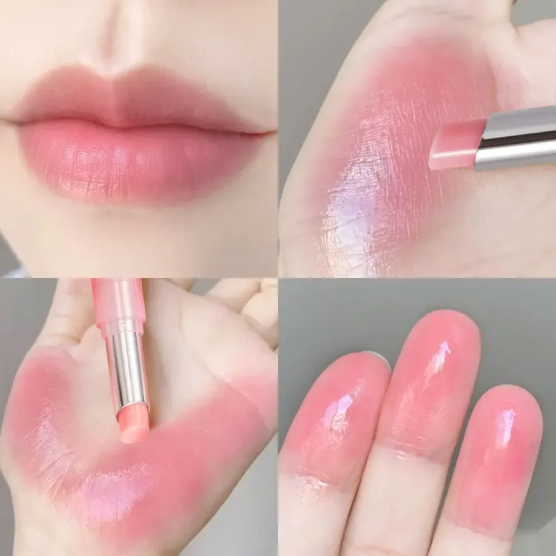 Color Lip Balm Ενυδατικό Γυαλιστερό Αδιάβροχο Ροζ Lip Balm με λαμπερό αποτέλεσμα κατάλληλο για όλους τους τύπους δέρματος Καταπραϋντικό