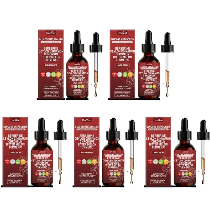 Docteat Glucose Metabolism Folyékony cseppek berberinnel és ceyloni fahéjjal, elősegítik a sima légzést és a légutak tisztaságát 60 ml — image 11