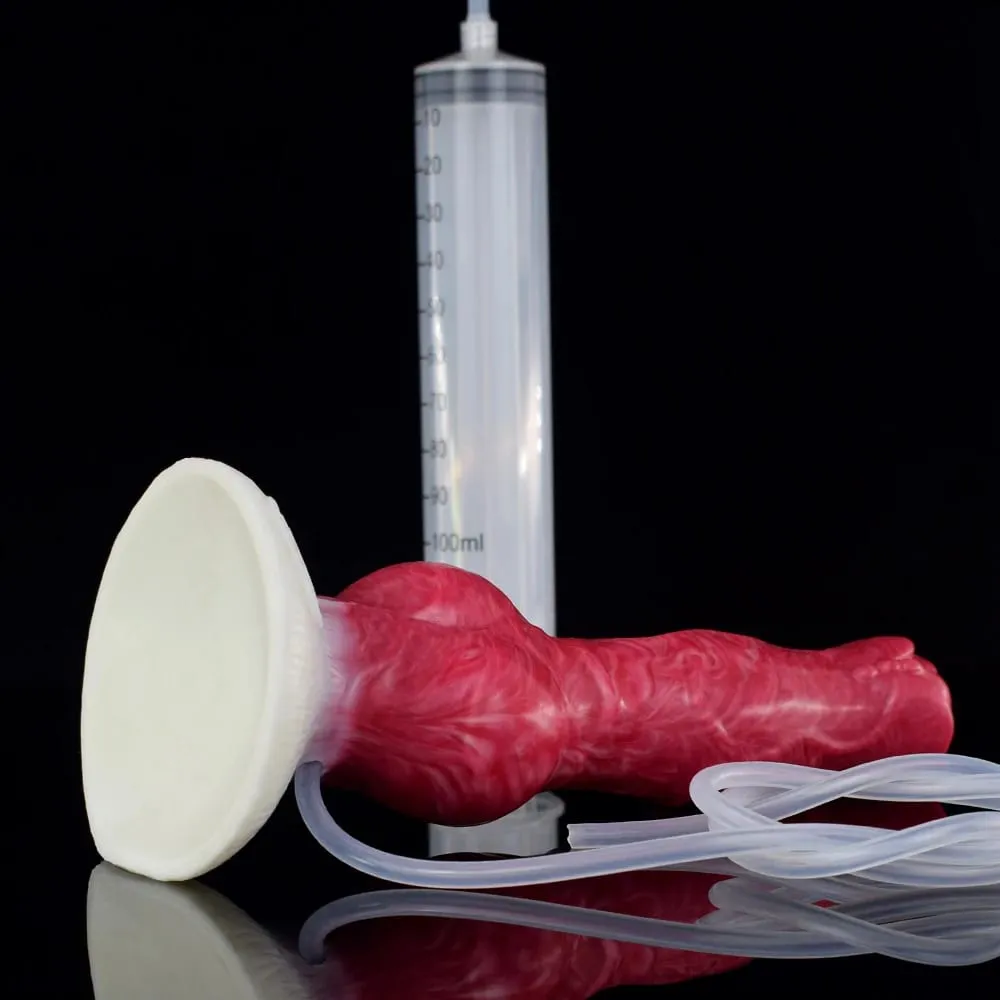 Squirting Realistic Dog Knot Dildo Colorful Fake Penis Silicone Anus Dilator Ejaculation 18+ Sex Toys For Women Men Adults