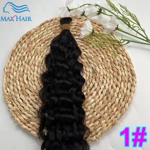 Emberi haj Pelo Suelto kötegek tömeges Cabelo Solto haj göndör Water Wave Deep Remy haj fonáshoz vetülék nélküli emberi hajhosszabbítás