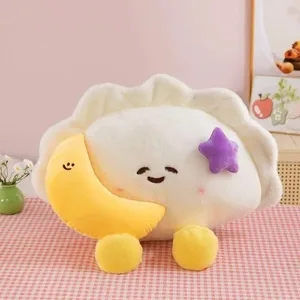 뜨거운 귀여운 만두 봉제 인형 부드러운 인형 던져 베개 사랑스러운 만화 쿠션 장난감 홈 침실 장식 생일 휴일 선물