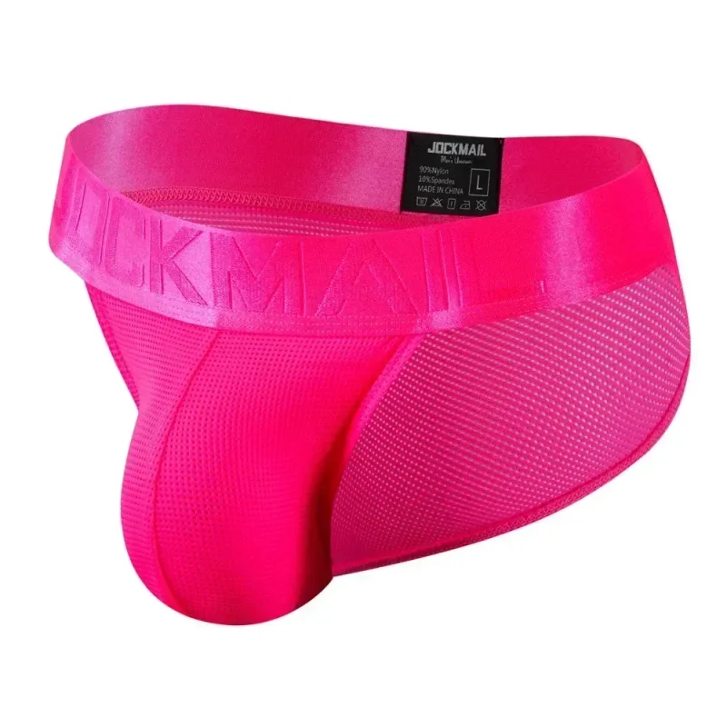 Herenondergoed Slips Onderbroek Nylon Mesh Sneldrogend Herenslips Bikini Slip Heren Tanga Slips Jockstrap Homo-ondergoed