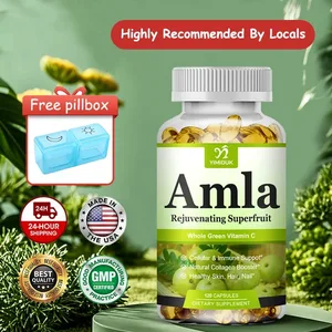 Organic Amla Capsules Support Collagen Fights Free Radicals & Daily Wellness Antioxidant Power for Immunity & Skin Health