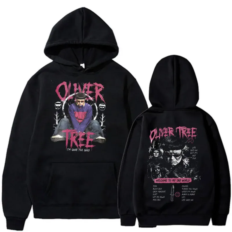 Oliver Tree Hoodies A vida continua 1993-2026 fãs presente pullovers roupas masculinas moda hip hop oversized casual moletom com capuz