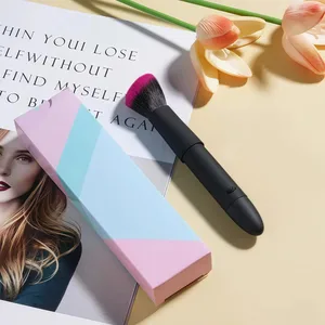 Pincel de maquiagem elétrico 10 engrenagens recarregável multifuncional blush escova rosto confortável macio para maquiagem de viagem em casa