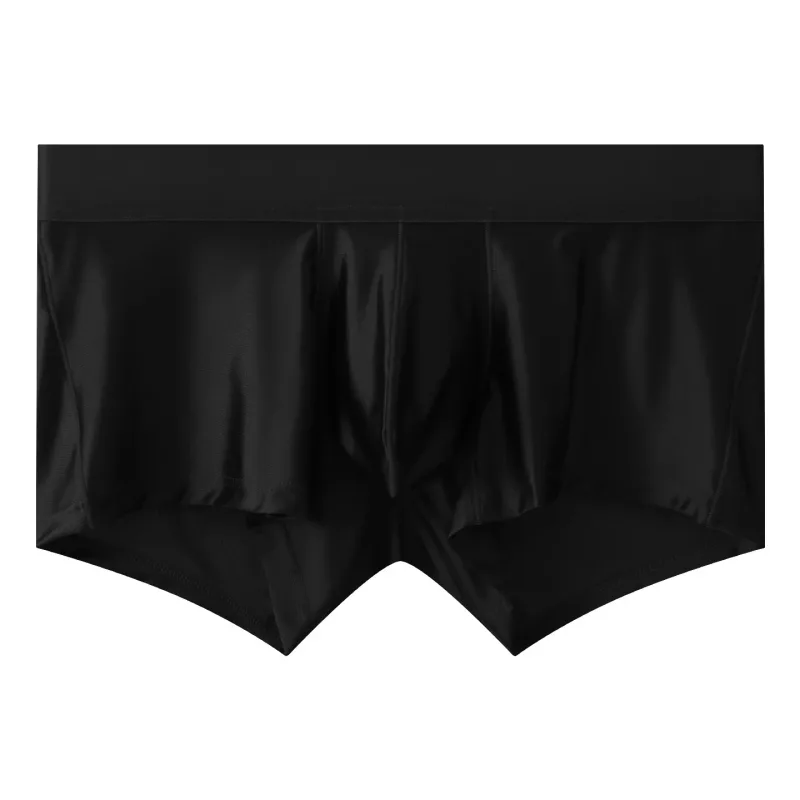 Erkek İç Giyim Boxer Şort Erkek Katı İnce Naylon Külot Cueca Orta Bel JJ Kılıfı Külot Erkek Boxer Ropa Büyük Beden M - XXL
