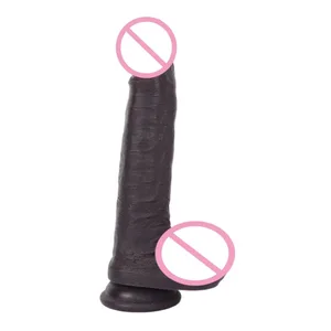 Silikon Realistischer Dildo Weiches Vergnügen Penis Masturbator Fantasie Prostata-Massagegerät Vaginal Anal Dilatator Erwachsene Sexspielzeug für Frauen