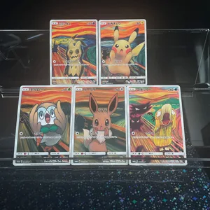 Versió japonesa de bricolatge Targeta feta a si mateix Sm-P Promoció Psyduck Eevee Mimikyu Rowlet Munch Una targeta de comerç retrospectiva de col·leccions