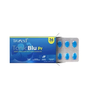 Trorexl-TonicBlu Pro - Modrá pilulka pro Rock-Hard Energy Volume Booster Přírodní ústřicový ženšen pro nejlepší výhody