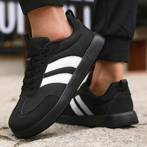 Sabates per caminar sense gota transpirable per a home Sabatilles casuals de moda Sabates antilliscants Sabates d'entrenament de tornada a l'escola Unisex