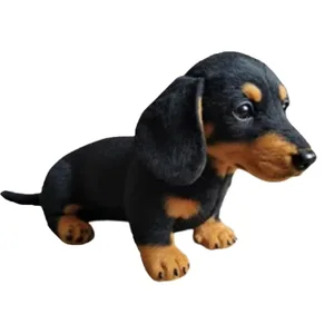 Novo design macio cão fofo imita simulação de movimento natural travesseiro realista para suporte emocional