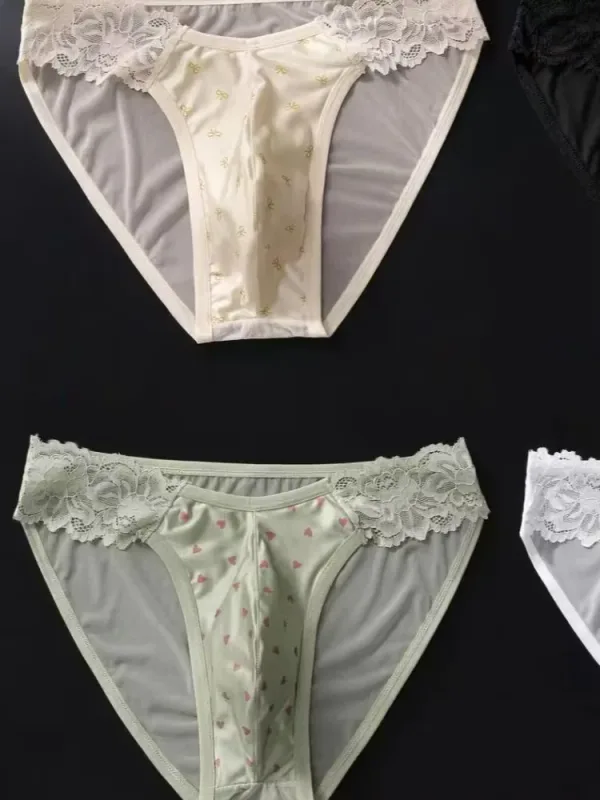 4PCSSexy Herren Nahtlose Höschen Eis Ultra Dünne Sport Fitness Ausbuchtung Beutel Slips Männliche Höschen Niedrige Taille 3256812833245883