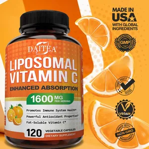 Liposomal Vitamin C 1600 Mg - Highly Absorbable Fat Soluble Vitamin C Antioxidant Supplement Immune System & Collagen Booster