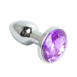 Mini Plug Anal en métal XXS, petit dilatateur Anal pour hommes adultes et femmes, Plug Anal avec cristal rond, Masturbation féminine, jouets sexuels