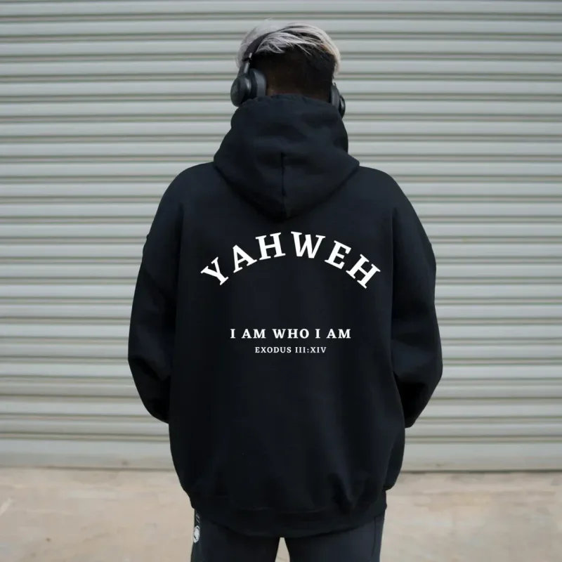 20256 Bestseller da uomo Christian YAHWEH Felpe con cappuccio Jesus Hombre Moda popolare Streetwear Lettera stampata Felpe con cappuccio da donna