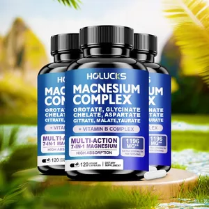 Magnesium Complex 1000mg Supplement with Vitamins C E B1 B2 B6 B12 Chelated Magnesium Glycinate Malate Taurate &Citrate
