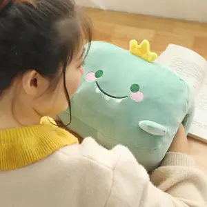 크리 에이 티브 플러시 장난감 손 따뜻하게 플러시 베개 슈퍼 소프트 따뜻한 사무실 낮잠 베개 동물 만화 베개 박제 장난감 사무실을 유지