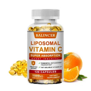 Liposomal Vitamin C 1500mg High Absorption Vitamin C Immune System & Collagen High Potency Fat Soluble Ascorbic Acid Supplement