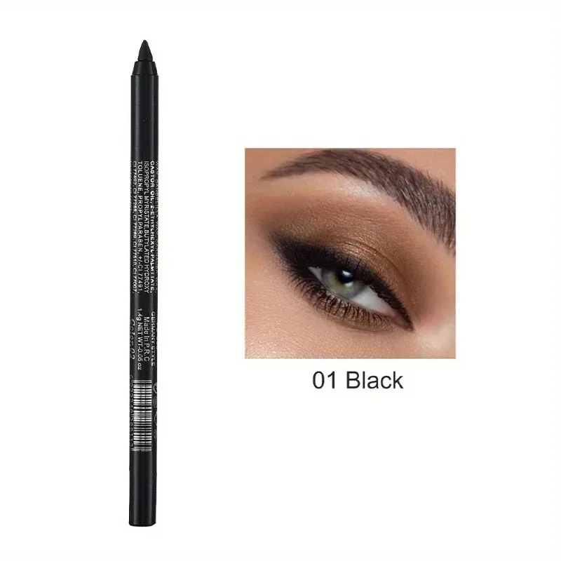 Matita per eyeliner perlescente a 17 colori, colorata, impermeabile, a lunga durata, opaca, liscia, facile da indossare, ombretto, penna per eyeliner, trucco per gli occhi