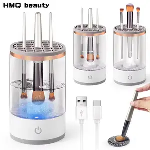 便攜式 USB 化妝刷清潔器 3 合 1 電動化妝刷清潔烘乾工具自動清洗化妝清潔器女式