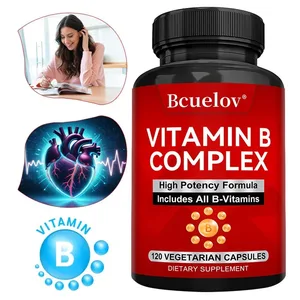 B-komplekse vitaminer - Alle B-vitaminer, inkludert B12 B1 B2 B3 B5 B6 B7 B9 Folsyre - Støtter sunn energimetabolisme