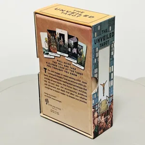 Odhalený tarot 12*7cm 80 ks tarotových karet (se 2 speciálními kartami) v pevné krabičce vytištěné na 350GSM dvojitě embosovaném kartonu