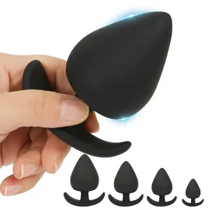 Billig 4 størrelse silikone Big Butt Plug Analsex legetøj til voksne Mænd Kvinde Undertøj Buttplug Dildo Masturbador Anus Dilatador