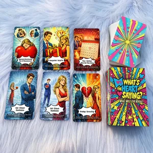 50 ชิ้น What Will Love เปิดเผย Oracle Cards 13x8 ซม. การ์ดเกมเปิดเผยความจริงเกี่ยวกับชีวิตรักและความสัมพันธ์