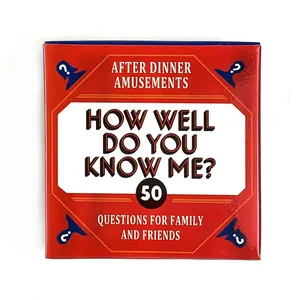 Mini Game Card - How Well Do You Know Me? - Game Board Game Card Travel Card Party Entertainment For Family Friends