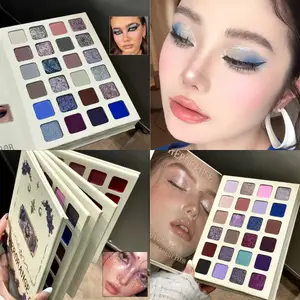 78 Colors Professional Eyeshadow Palette Book Design All In One Makeup Set Shimmer Matte Highlighter Contour Blush Lip Gloss Cos