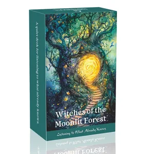 54 ชิ้น 13x8 ซม. Witches Of The Moonlit Forest Oracle ฟังสิ่งที่ Alteady รู้สำรับการ์ดเกม