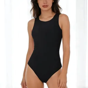 Womens Clothing Sleeveless Jumpsuits Rompers Soft And Stretchy Casual Slim Fit Double Layer Sexy Playsuits Y2K O-neck Bodysuits