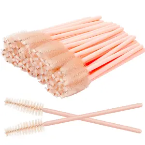 50 stuks voor enten wimperverlenging vrouwen make-upborstel gereedschap wegwerp nylon mascara toverstaf applicator wimperborstels