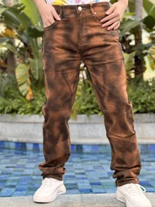 High Street Men's Jeans Unique And Fashionable Items Waist Hugging And Wide Leg Design Best Selling Item Free Shipping