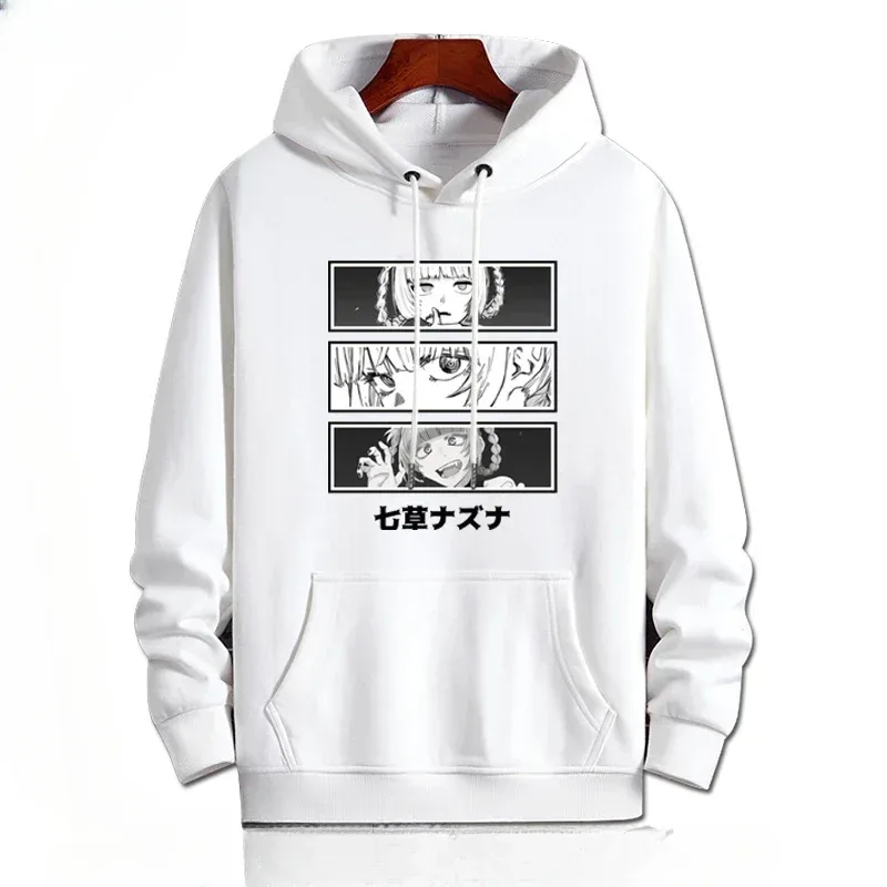 Y2K Anime CALL OF THE NIGHT Nazuna Nanakusa Rolig Hoodie Hip Hop Grafiska Sweatshirts Poleron Hombre Streetwear Harajuku Tracksui