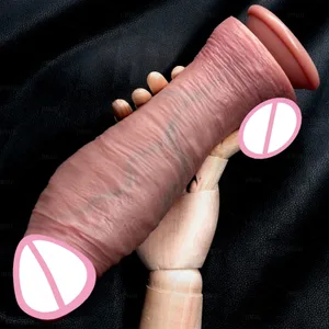 قضبان اصطناعية سميكة واقعية من السيليكون قضيب اصطناعي للنساء ألعاب جنسية على شكل حرف G للاستمناء قضيب كبير قضيب قضيب على قضيب شرجي مثليه 18 +