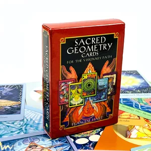 New Sacred Geometry Cards For The Visionary Path A 64 Pcs Oracle Cards Integrating Math Science and Spirituality Party Game