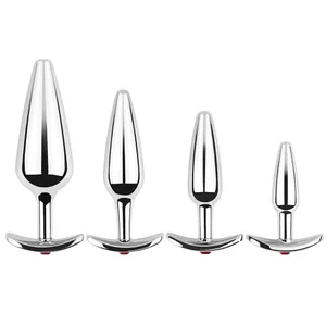 Metal Anal Boncuk Butt Plug Seti Küçük Büyük Giyilebilir Ass Analplug Takı Dilatör Yapay Penis Prosate Masaj Seks Oyuncak Erkek Kadın Mağazası