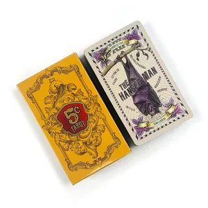 5 Cent Tarot Cards 78Pcs Vintage Retro Tarot Deck Divination Borad Game Cards Game for Tarot Reading Beginner