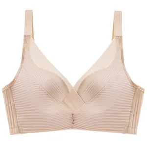 Soutiens-gorge sexy pour femmes Push up Bralette sans fil Lingerie confortable sous-vêtements solides femme
