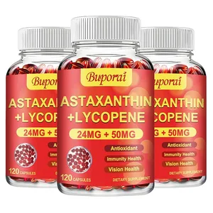 Astaxanthin + Lycopene Softgels - Antioxidant Supports Heart Eye Skin and Prostate Health Improves Immune Function