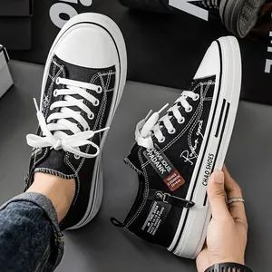 Pantofi de pânză respirabili pentru bărbați, ocazional, talpă moale, anti-alunecare, pentru mers în aer liber, pantofi sport, la modă, pentru tineret, picior plat de vară