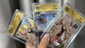Scheda Naruto versione inglese PR-001PR-002 PRISTINE-10.0 Scheda di valutazione KAYOU autentica