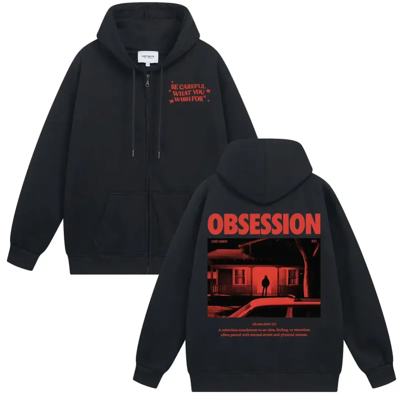 2026ภาพยนตร์Obsessionเสื้อกันหนาวเสื้อแจ็คเก็ตOne Wish Willowระวังสิ่งที่คุณWishสำหรับEyeผู้ชายแฟชั่นRetro zip Up Hoodies