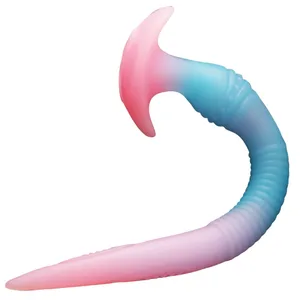 Tapones anales de tentáculos largos de silicona líquida suave, adecuados para todos los jugadores como juguete sexual para adultos, dispositivo de estimulación vaginal y anal