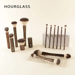 Timeglass sminkekost Alle typer øyenskygge foundation concealer pudder bronzer rouge eyeliner uttrekkbare profesjonelle børster