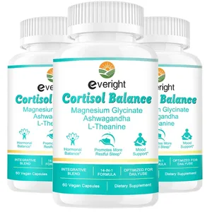 Suplemen Kortisol dengan Ashwagandha L-Theanine & Magnesium Glycinate – 14-dalam-1 untuk Menghilangkan Tekanan Keseimbangan Mood & Kesihatan Tidur
