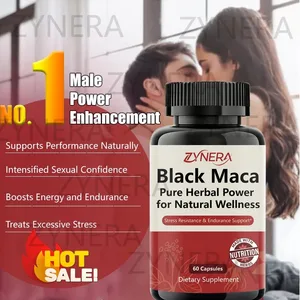 Natural Best Male Enhancing Capsules Maca ยาเสริมที่มีประสิทธิภาพยาวนานสำหรับผู้ชาย สนับสนุนประสิทธิภาพ Men Healthy Energy